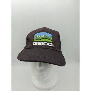 Geico Promo CMA Awards Embroidered Patches Adjust Strapback Hat Promo Brown